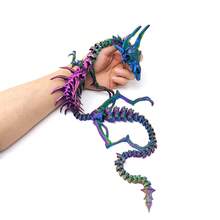 2026 New 3D Printed Articulated Bone Dragon Skeleton Model, Vintage Flexible Joints, Detailed Bone Texture, Collectible DIY Prop, Birthday/Easter/Holiday Gift, Decor, Toy - Multicolor - View 14