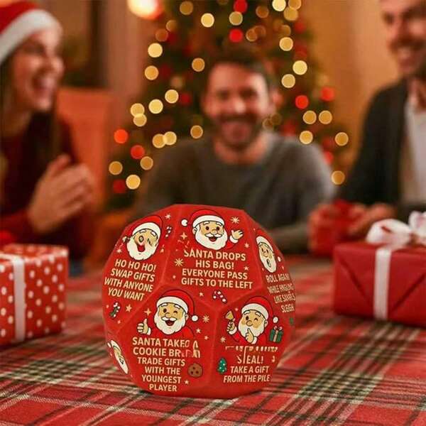 Unwrap Holiday Chaos! The ELF'S CHAOS BALL Dice - A Party Game Packed With Mystery, The Perfect Christmas Gift Surprise.