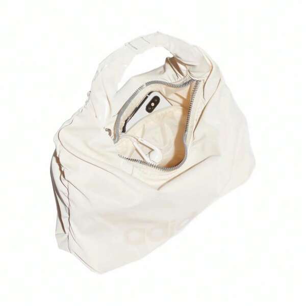 Adidas Bolso de hombro, bolso de mano, bolso de mujer minimalista con gran logo de Adidas Originals, color blanco