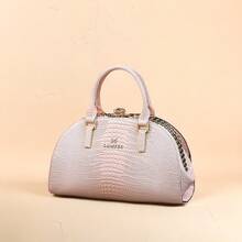 Bolso de mano elegante con diseño de nube, gran capacidad, sensación de alta gama, bolso de tote versátil para mujer, bolso cruzado elegante, minimalista para el uso diario, bolso de mujer de alta calidad con estampado de cocodrilo