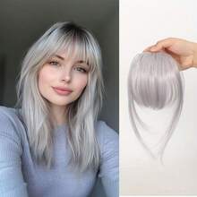 人造假发卡通刘海女性气质小脸仿真自然断刘海假发，爪夹，发爪，发夹，发卡，发饰 - 彩色 - 查看 2