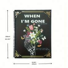 "When I'm Gone" End Of Life Planner - Detailed Final Wishes Organizer With Checklist, Floral And Butterfly Designs, Practical Note Section For Personal Messages And Belongings, Memorial Gift | Elegant Notebook | Premium Paper, End Of Life Planner