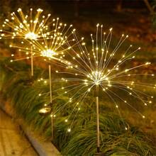 1pc/2pcs 90/120/150/180/200 LED Beads Solar Powered Fairy Lights, Waterproof IP65 For Garden, Patio, Outdoor Party, Wedding Decor - Warm White - View 15