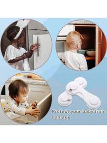 1/5/10/15 Stück Kindersicherung, Kunststoff Schranksicherung, ohne Bohren, Baby Sicherung für Schubladen, Kühlschrankschloss, Schranktürschloss, quetschsicher