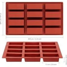 2pcs Non Stick Silicone Chocolate Mold Granola Bar Mold Candy Bar Mold For Baking Chocolate Energy Bars Protein Nutrition Cereal Bars Cheesecake