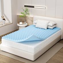 Queen Size Mattress - 1.5 Inch Cooling Gel Memory Foam Bed Mattress For Back Pain Relief, Breathable & Hypoallergenic, Bedroom Essentials (White, 2025 Best Seller)