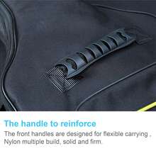 41" Guitar Bag With 5mm Thick Padding 600D Water Resistent Oxford Fabric Multi-Pocket Design Side Handle Adjustable Shoulder Straps Guitar Accessories - màu đen - Xem 6