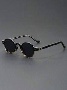 Orange retro kleine runde Brille für Frauen und Männer, klassisch, Luxus-Markendesigner, populäre Steampunk-Töne, Hip-Hop-Mode-Brille