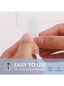 6 pièces/12 pièces Crochets muraux adhésifs, crochets muraux pratiques, porte-clés autoadhésif pour serviette, chapeau, douche, cuisine, salon, bureau