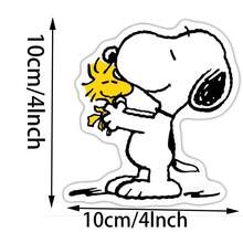 SNOOPY 1 件可爱史努比手捧花卡通贴纸 - 适用于车身、笔记本电脑、手机壳和滑板的防水贴花 - 彩色 - 查看 3
