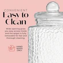 Style Setter Beverage Dispenser W/Stand (Set Of 2), 1.5 Gallon Large Countertop Glass Drink Dispenser W/Spigot, Party Drink Dispenser For Sweet Tea Lemonade Punch Water, Juice Dispensers For Parties