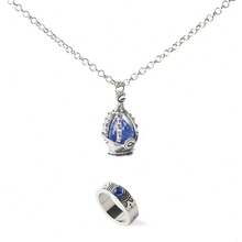 魔法少女动漫项链和戒指套装，限量版收藏品，包含 Madoka、Homura、Sayaka、Kyoko、Hitomi - 动漫/漫画人物纪念品，非常适合万圣节、圣诞节、感恩节、生日礼物 - 彩色 - 查看 12