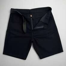 Men's Twill Bermuda Shorts Plus Size 48 To 58 - Black - View 9