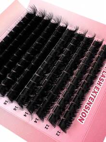 200D/160D/120D/100D/80D/60D Mink Lashes 200pcs/180pcs/160pcs/140pcs/120pcs Faux Mink False Eyelashes 8D Luxury Fluffy DIY Cluster Lashes - 12-20mm Mixed Length Eyelash Extension 0.07mm Russian D Curl Thick And Reusable Dramatic Lashes, Easy For Beginners, Suitable For Daily, Party, Stage, Night Out, Ideal Gift For Mother's Day, Easter, Valentine's Day, Music Festival, Christmas, Christmas Eve, Thanksgiving - D - 查看 6
