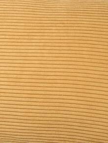 1 件纯色条纹灯芯绒面料抱枕套，现代简约风格涤纶矩形靠垫套，适合客厅家居使用