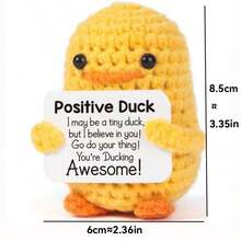 1pc Cute Hand-Woven Funny Crochet Hanging Decorative Doll Decorative Belt Card, Including Sun Dolls, Elephants, Kittens, Cows, Unicorns, Koalas, Pugs, Sloths, Ducklings, Bedrooms, Offices - Multicolor - View 19