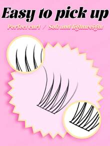 Miss Wink 288簇自然柔软大容量混合套装睫毛簿13mm 0.07mm D弯浓密卷翘DIY手工嫁接日常妆漫画假睫毛全新升级礼盒套装 - D - 查看 3