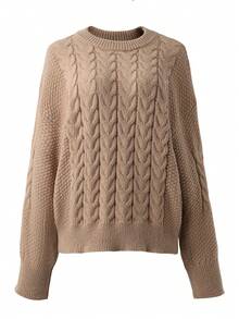 Pullover Women's Autumn And Winter Lazy Round Neck Casual Loose Top