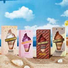 100ml Ice Cream Shap Fragrance, Women's Fragrance, Limited Edition Aromatherapy Indoor, Outdoor Air Freshener Fragrance, With Long-Lasting Natural Freshness And Charming Essentials, Release The Elegant Geneiro Vanilla Coconut Blossom Fruity Citrus Wood Aquatic Ocean Sea Scent, Suitable For Dates, Parties, Parties, Travel, Vacations, Families, Hotels, Offices, Ideal Christmas Gifts For Family, Relatives And Friends