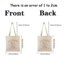 1pc Last Rodeo Bachelorette Tote Bag - Western Cowboy Hat Graphic & TN Wedding Dates (2014), Beige Folding Shoulder Bag With LAST RODEO Text, Lightweight & Spacious Bachelorette Party, Wedding, Travel - Bridal Shower Women