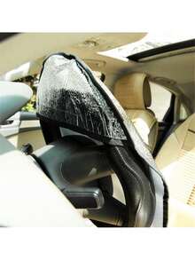 1pc Steering Wheel Cover, Heat Insulation Protective Sleeve With Reflective Surface, Suitable For SUV, Truck, Van, Sedan - Fits Most Vehicles - Multicolor - View 8