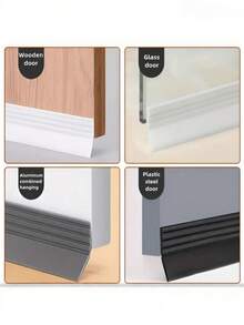 1Roll 3.6cm*1M Lower Sealing Strip For Windproof Door, Soundproofed And Waterproof Self-Adhesive Seal For Glass Door And Wooden Door
