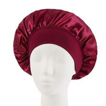 1 pieza/2 piezas/3 piezas Gorro de satén de borde ancho y alta elasticidad para mujeres, belleza, cuidado del cabello, posparto, quimioterapia