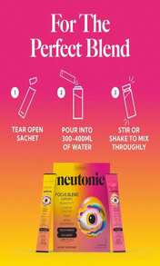 Neutonic Nootropic Focus Blend Powder | Watermelon Mint 16 Sticks | Caffeine Free, Zero Sugar | Support Memory, Mental Clarity, Cognitive Function | Boost Focus, Energy, Brain Health - Flavor Name B - View 8