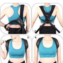 Back Support Posture Correctors Suitable For Men And Women In Autumn And Winter, Shoulder Straighteners, Adjustable Full Back Support, Upper And Lower Back Relief - Scoliosis, Hunchback, Hump, Thoracic Spine, Spinal Correctors Exercise Waist Belt Suitable For Workout Home Sports And Walk
