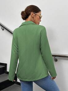 A&DD MODA, REF: 173 Women's Blazer Elegant Fitted Modern Social Formal Casual Sophisticated Tailoring Premium Fabric Versatile Comfortable Work Style Party Everyday Classic Perfect Cut Refined Look Contemporary Look Blogger Charming Quality Superior Finish ✨ - 綠色 - 查看 2