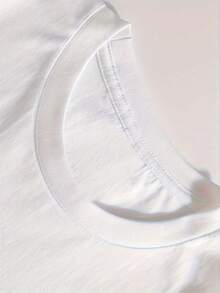 Camiseta De Fe Cristiana Para Mujer - Frutos Del Espíritu Gálatas 5:22-23 Versículo Bíblico - Estampado Floral De Crecimiento Espiritual - Cuello Redondo Suave Y Transpirable, Ropa Casual Para La Iglesia - Diseño Pastel Inspirador, Moda Religiosa, Camiseta Ligera Lavable A Máquina - Blanco - Ver 3