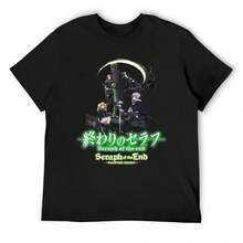 SERAPH OF THE END - Group A T-Shirt Tees Blue Lock Quick-Drying Clothes Mens Graphic T-Shirts Funny - 黑4 - 查看 1