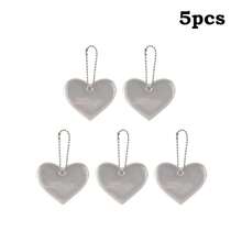 Reflective Keychains, Star And Heart Shape Bag Charms For Night Safety, Camping Travel Essentials, Christmas Gift For Friends, Reflective Keyring For Backpack Pet Stroller Wheelchair Accessories (Multicolor) - Multicolor - View 20