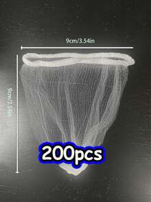 100PCS Disposable Mesh Sink Strainer Bags, Kitchen Sink Strainer Filter Mesh Bag Anti Clogging Elastic Kitchen Sink Strainer Mesh Trash Bag, Fits Most Sizes Of Sink Strainer