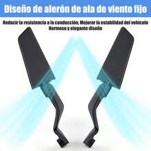 Motorcycle Rearview Mirror Invisible Modified Universal Reflector - Black - View 5