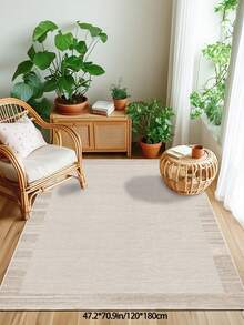 Thảm trang trí phòng khách tối giản màu be, chất liệu vải nhung mềm mại, dễ bảo quản, mặt sau chống trơn trượt, có thể giặt máy, phù hợp cho hành lang, phòng ngủ, nhà bếp, phòng ăn, văn phòng, trang trí phòng và làm thảm chùi chân, thích hợp cho mùa xuân, hè, thu và đông. - Màu be - Xem 16