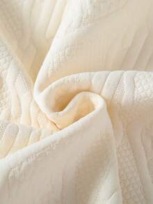 Young Boys' Casual Fashionable Versatile Argyle & Wave Textured Geometric Pattern Embroidered Letter Design Polo Shirt, Soft & Comfortable Long Sleeve Top, Suitable For Outdoor Sports, Back To School, Commuting, Social Gatherings, Vacation, Spring/Autumn/Winter - Apricot - View 7