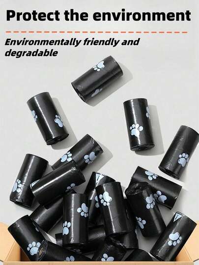 750/600/450/300/150pcs Pack Black Pet Waste Bags, Portable, Cleaning Type, Suitable For Cars, Small Trash Cans, Replaceable Trash Bag Liners, Pet-Specific Trash Bags, Leak-Proof Pet Waste Bags, Suitable For Walking Dogs Outdoors, Smart Outdoor Pet Waste Bags. Applicable To Security, Industry, Municipal Services, Healthcare, Institutions And Other Scenarios.
