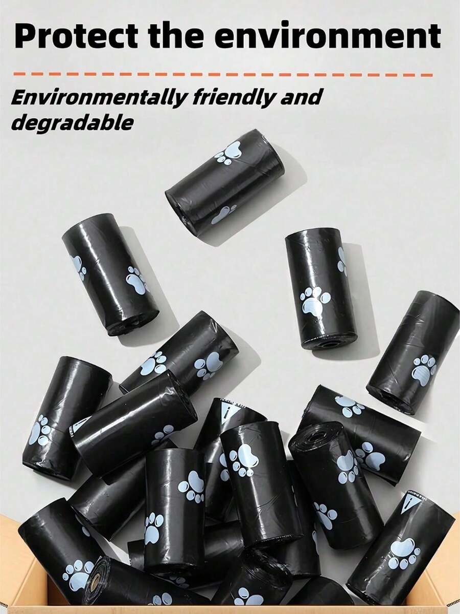 750/600/450/300/150个装黑色宠物粪便袋，便携式，清洁型，适用于汽车、小型垃圾桶，可替换垃圾袋内衬，宠物专用垃圾袋，防漏宠物粪便袋，适合户外遛狗，智能户外宠物粪便袋。适用于安保、工业、市政服务、医疗保健、机构等场景。