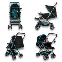 Carriola De Paseo Mango Reversible Con Juguetero, Noni 555 A - Azul - Ver 2