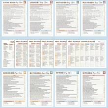 36-Page ADD Cleaning Planner A Comprehensive Home Maintenance Organization Checklist Covering Daily, Periodic, Monthly, And Yearly Tasks, Including A Chore Schedule, Quick Cleaning Tips, Seasonal Care, And Detailed Checklists On Durable Paper.