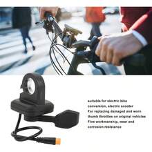 Alomejor Acelerador Universal de Repuesto Impermeable Conector Pulgar gatillo Acelerador para Bicicleta elctrica Scooter Mano Derecha - inicial - Ver 2