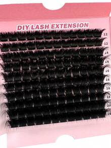 200D/160D/120D/100D/80D/60D Mink Lashes 200pcs/180pcs/160pcs/140pcs/120pcs Faux Mink False Eyelashes 8D Luxury Fluffy DIY Cluster Lashes - 12-20mm Mixed Length Eyelash Extension 0.07mm Russian D Curl Thick And Reusable Dramatic Lashes, Easy For Beginners, Suitable For Daily, Party, Stage, Night Out, Ideal Gift For Mother's Day, Easter, Valentine's Day, Music Festival, Christmas, Christmas Eve, Thanksgiving - D - 查看 9