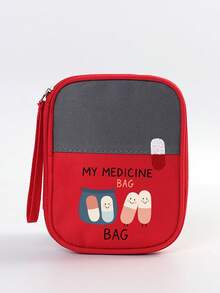 便携式药包，药瓶图案 | 防水大容量急救包，适合旅行、居家、宿舍、车载及紧急情况使用 | 学生、大学宿舍、家庭、护士、户外探险必备 | 包含药丸、绷带、药品及其他用品的隔层 | 小巧轻便，日常保健收纳包，配有药袋、药盒、药品收纳袋，户外旅行急救包 - 彩色 - 查看 14