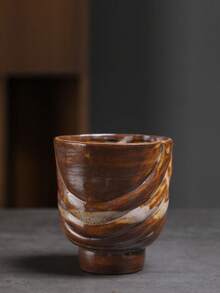 1pc 260ml Household Water Cup, Breakfast Cup, Milk Cup, Oatmeal Cup, Latte Art Cup, Creative Crackle Glaze Cup, Retro Ceramic Mug, Crackle Glaze Mug, Coffee Cup, Couple Cup, Hanging Ear Coffee Cup, Latte Art Cup - Multicolor - View 14