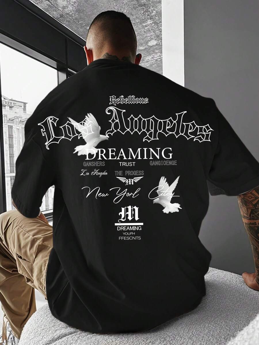 camisas de hombre sudaderas gym ropa playeras de hombre playeras short halloween disfraces navidad regalos para hombre Ocio al aire libre Letras de animación kpop demon hunter envío nacional mexico fiestas patrias regalos para hombre - Negro - Ver 1