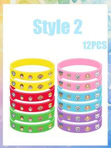 Paw Patrol Paw Patrol Cartoon And Anime Themed Silicone Bracelet: Paw Patrol Theme Bracelet As Party Favors, Room Decor, Wall Decor, School Decor, Dorm Decor, Back To School