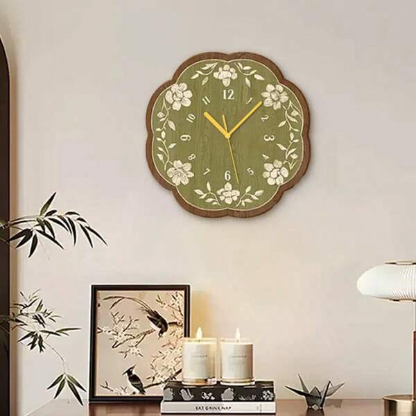 1 Stück Vintage Holz Tischuhren, Retro Tisch- oder Wanduhr Dekoration für Zuhause, Raumdekoration