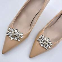 2 pezzi Accessori per tacchi alti, decorazioni per scarpe, facili da applicare e rimuovere, adatti per tacchi alti, scarpe da sposa, uso all'aperto, matrimonio, festa, casa, vacanza, scuola, ufficio e altre occasioni - Multicolore - Visualizzare 8