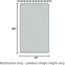 LinenZone Navy Window Scarf Valance In 360 Inch Size. Use Window Scarves As Canopy Bed Or Backdrop Curtains, Curtain Scarf, Or Sheer Fabric For Draping. (Amazing 55 X 360, Navy) - MàuE - Xem 3
